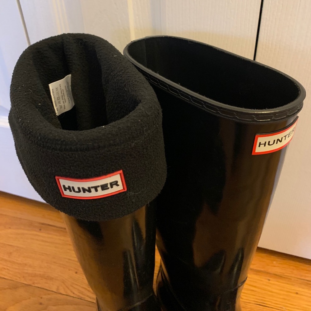 Hunter rain boot and sock lining